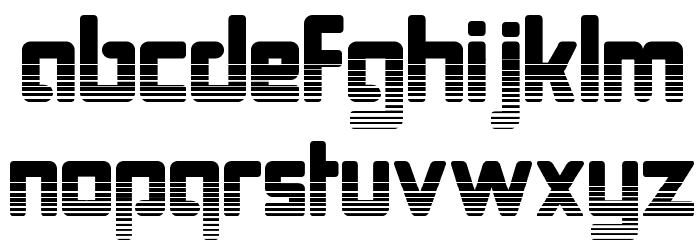 Bonk Undercut Font LOWERCASE
