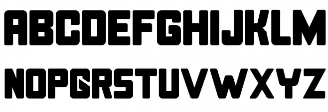Bonk Font UPPERCASE