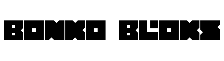 Bonko Bloks  Frei Schriftart Herunterladen