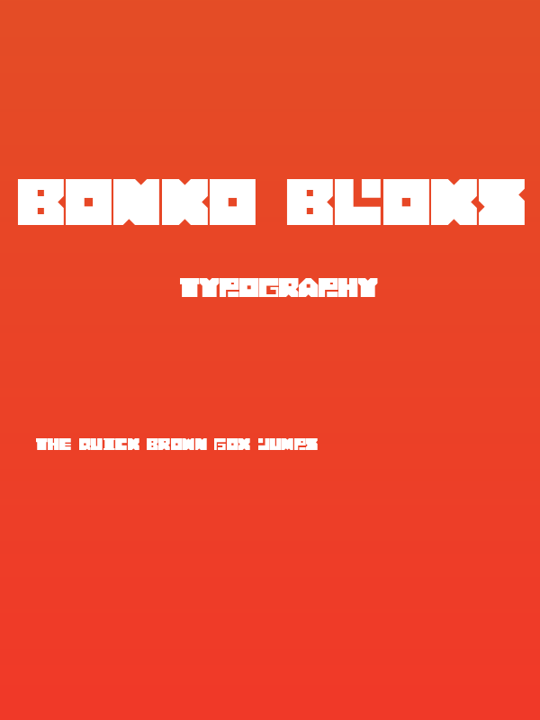 Bonko Bloks Poster