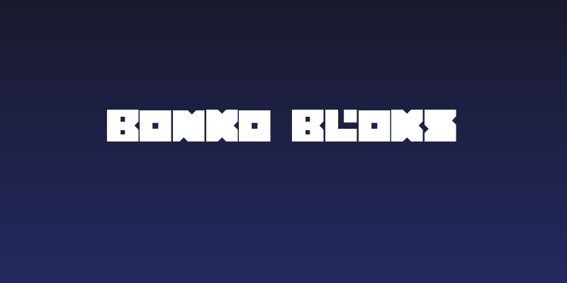 Bonko Bloks Social Header