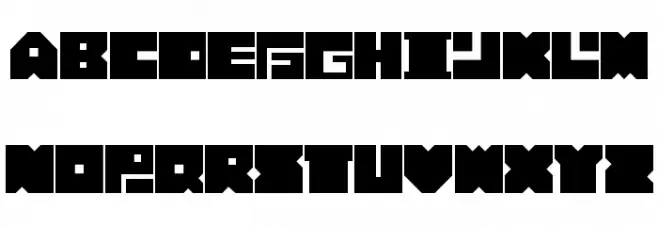 Bonko Bloks Font LOWERCASE