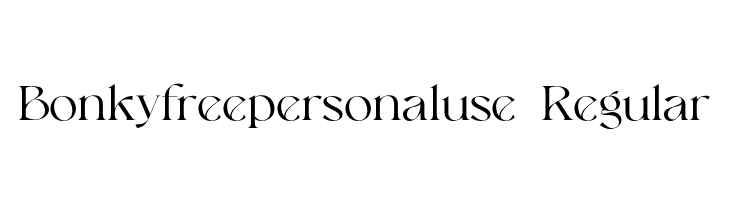 Bonkyfreepersonaluse-Regular  Fuentes Gratis Descargar