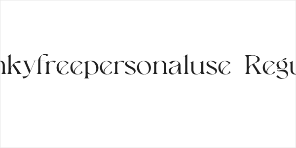 Bonkyfreepersonaluse-Regular Logo