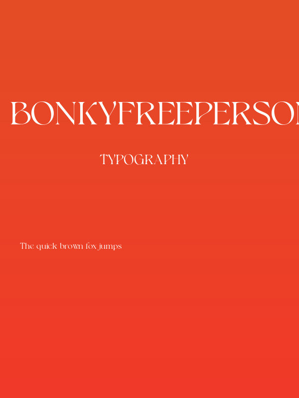 Bonkyfreepersonaluse-Regular Poster