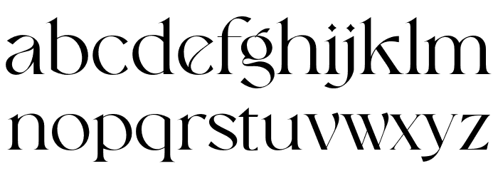 Bonkyfreepersonaluse-Regular Font LOWERCASE