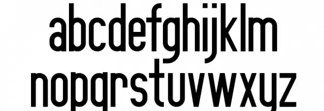 Bonn Beta Font LOWERCASE