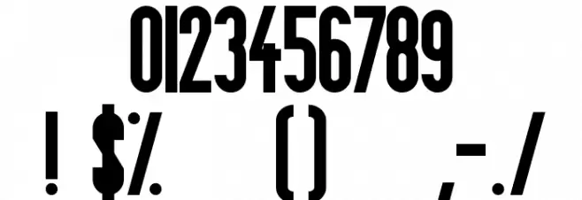 Bonn Bold Beta Font OTHER CHARS