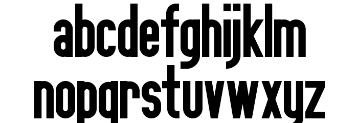 Bonn Bold Beta Font LOWERCASE