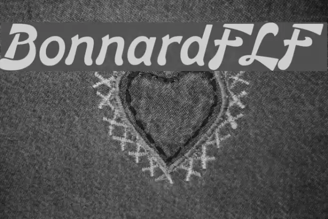 BonnardFLF Font examples