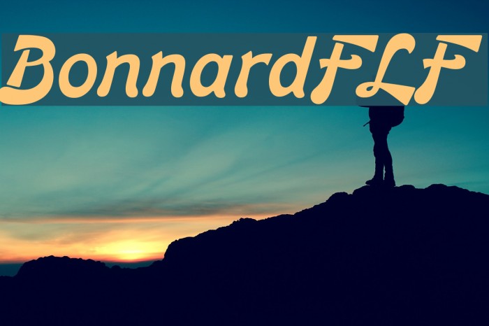BonnardFLF Font examples