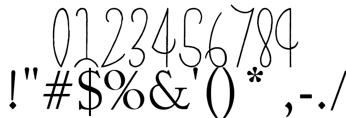 Bonney Lass Font OTHER CHARS