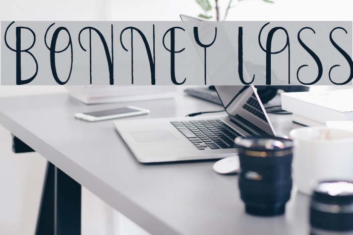 Bonney Lass Font examples