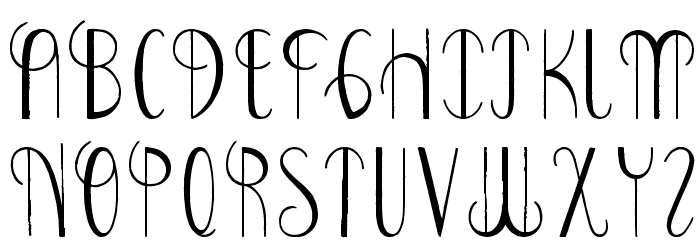 Bonney Lass Font LOWERCASE