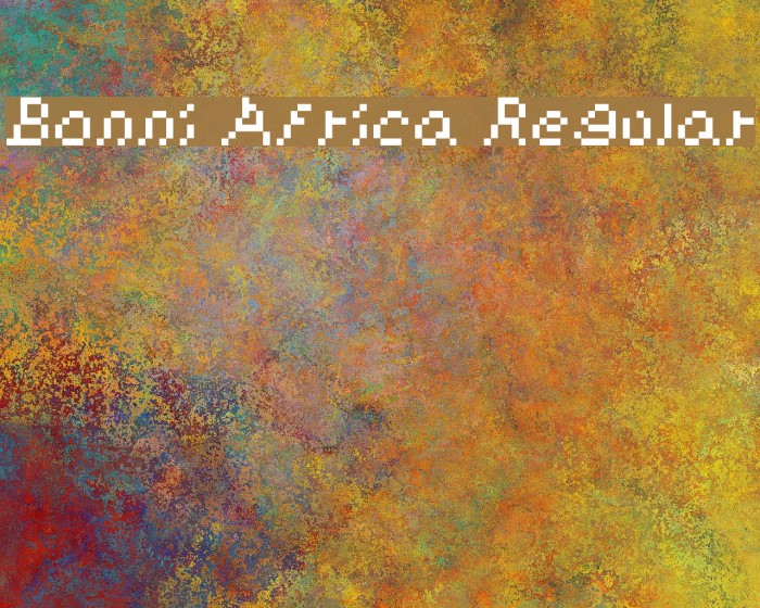 Bonni Africa Regular Font examples