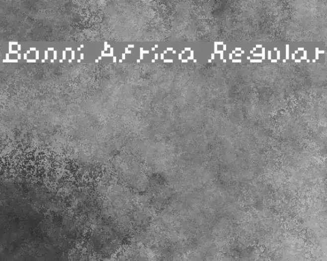 Bonni Africa Regular Example 1