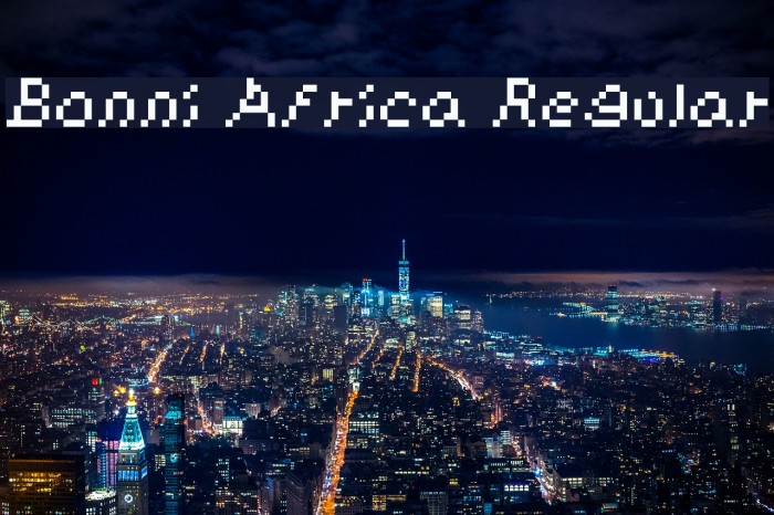Bonni Africa Regular Font examples