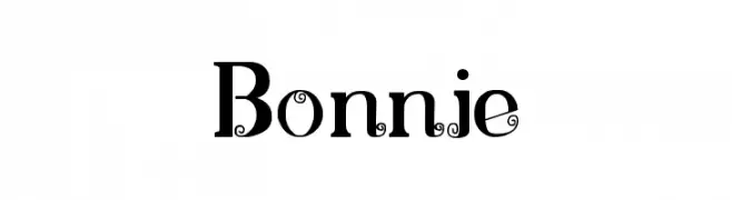 Bonnie  フリーフォントのダウンロード