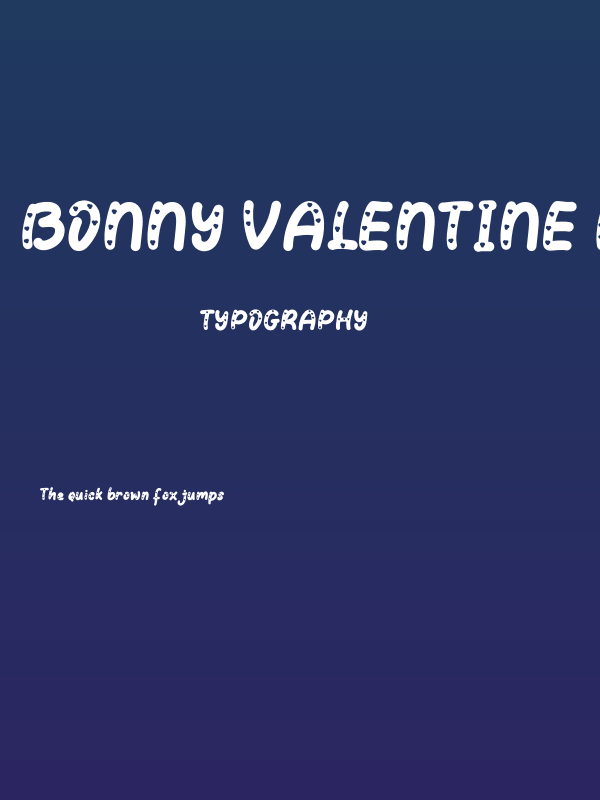 Bonny Valentine Demo Poster