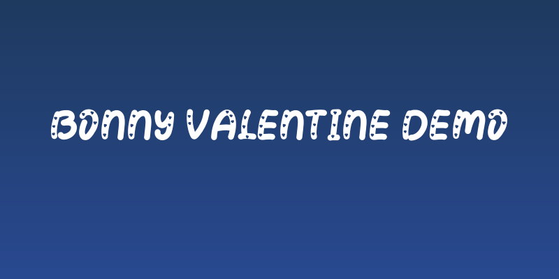 Bonny Valentine Demo Social Header