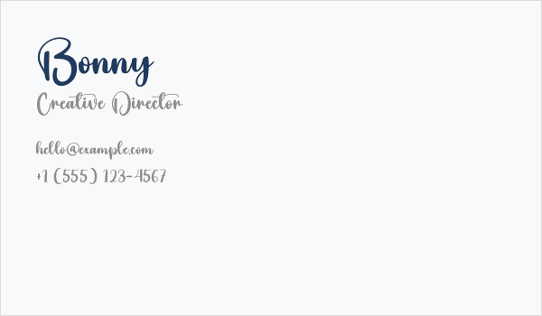 Bonny Business Card