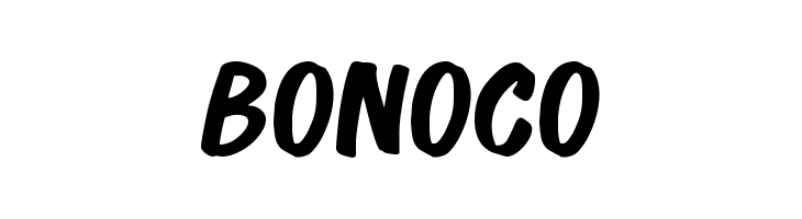 Bonoco  フリーフォントのダウンロード