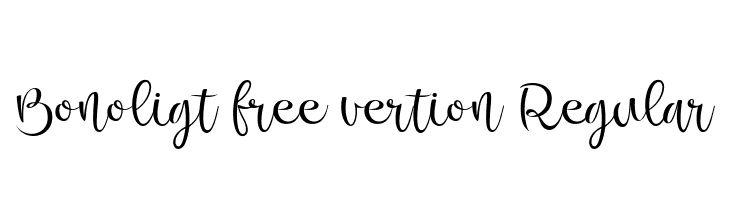 Bonoligt free vertion Regular  font caratteri gratis