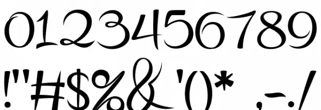 Bonoligt free vertion Regular Font OTHER CHARS