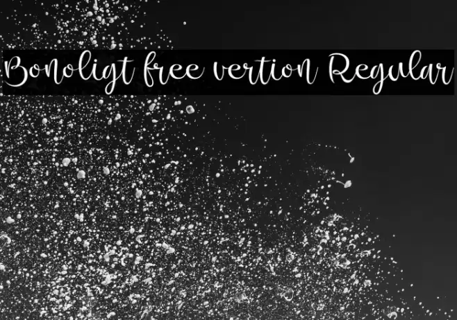 Bonoligt free vertion Regular Font examples