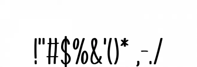 Bonrin Font OTHER CHARS