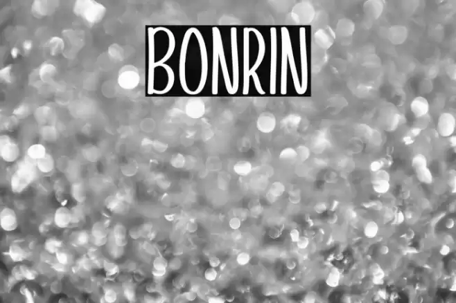 Bonrin Font examples