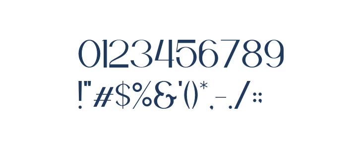 Bonsad Regular Other Characters