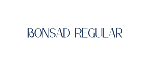 Bonsad Regular Logo