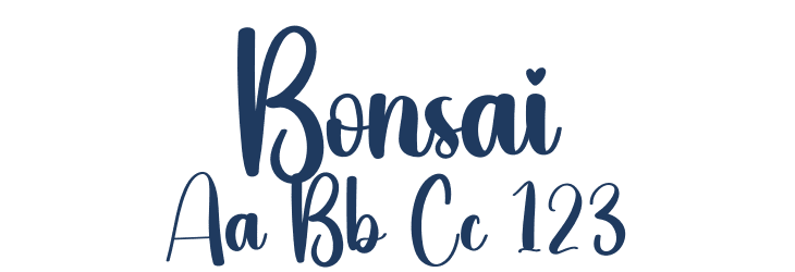 Bonsai Font Preview