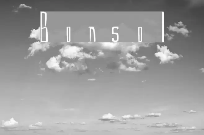Bonsol Font examples