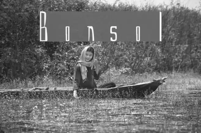 Bonsol Font examples