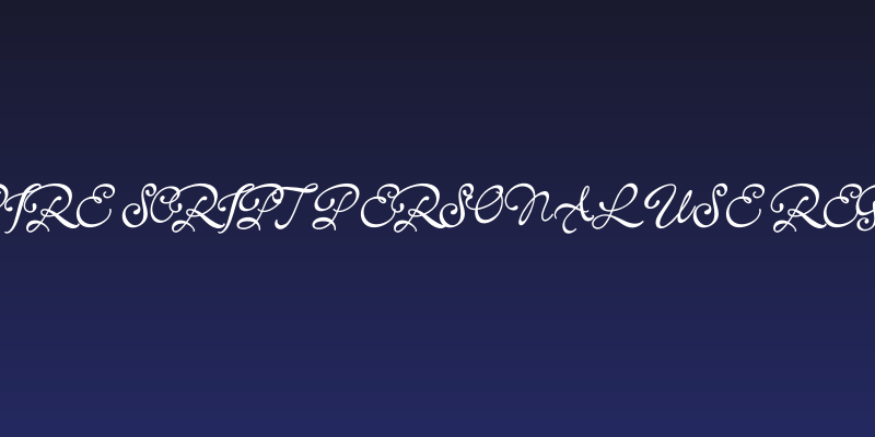 Bonspire Script PERSONAL USE Regular Social Header