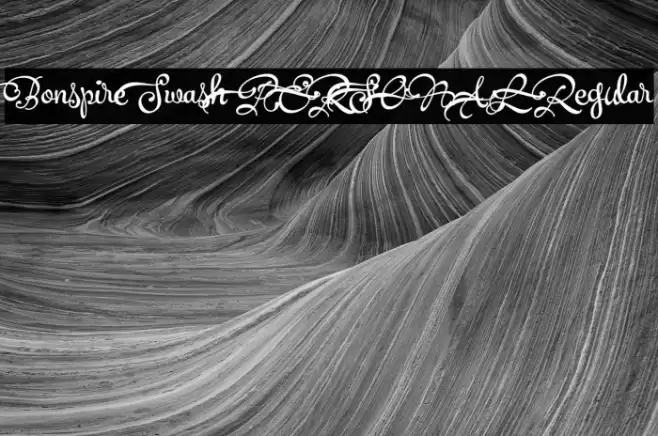 Bonspire Swash PERSONAL Regular Font examples