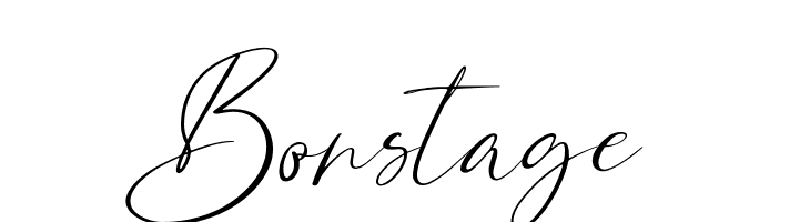 Bonstage  Frei Schriftart Herunterladen