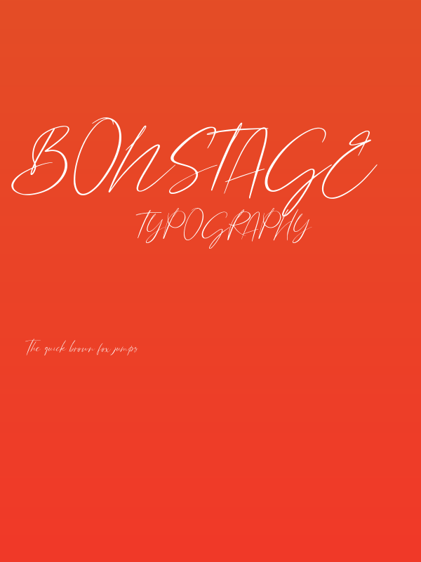 Bonstage Poster