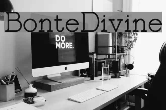 BonteDivine Font examples
