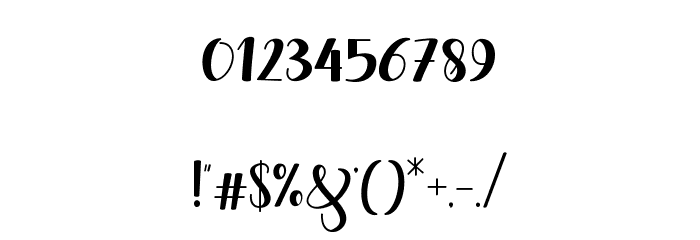 BontellaScript Font OTHER CHARS