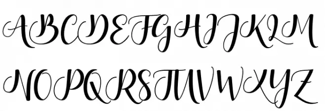 BontellaScript Fonte MAIÚSCULAS