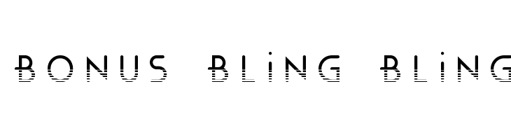 Bonus Bling Bling  les polices de caractères gratuit tlcharger