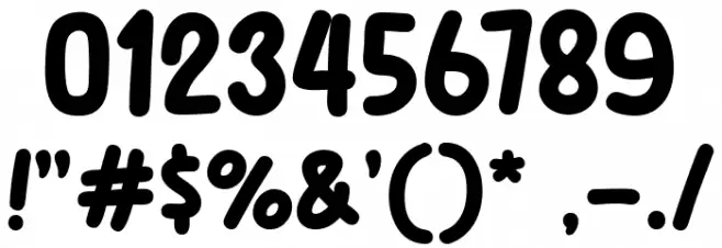 Bonus Coffee Font OTHER CHARS