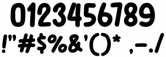 Bonus Coffee Font OTHER CHARS