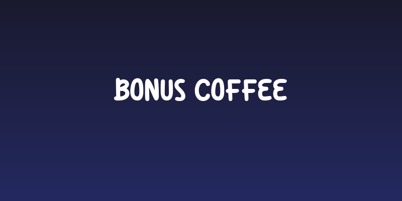 Bonus Coffee Social Header