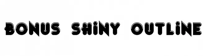 Bonus Shiny Outline  नि: शुल्क फ़ॉन्ट्स डाउनलोड