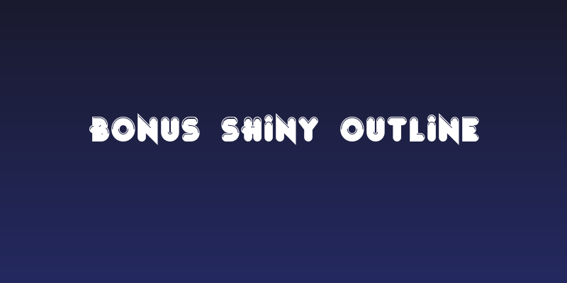 Bonus Shiny Outline Social Header