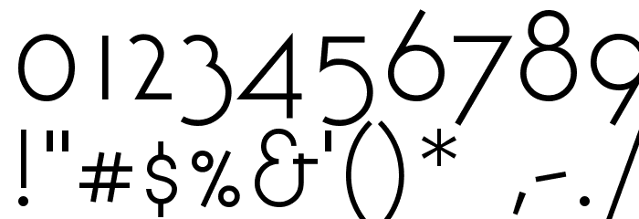 BonvenoCF Light Font OTHER CHARS